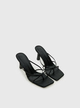 Evena Strappy Heels Black