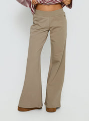 Summits Flared Track Pants Latte