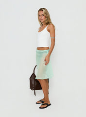 Sidori Sheer Midi Skirt Jelly Mint