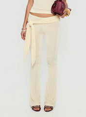 Butterfly Tie Detail Pants Lemontini