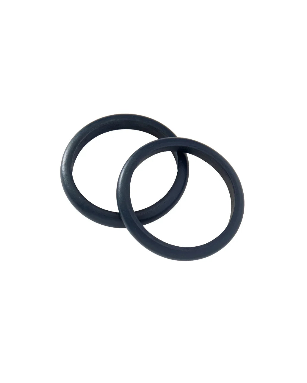 Navy Wooden Bangle Set